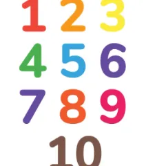 Count 1 to 10 Colorful Poster - kidsprint